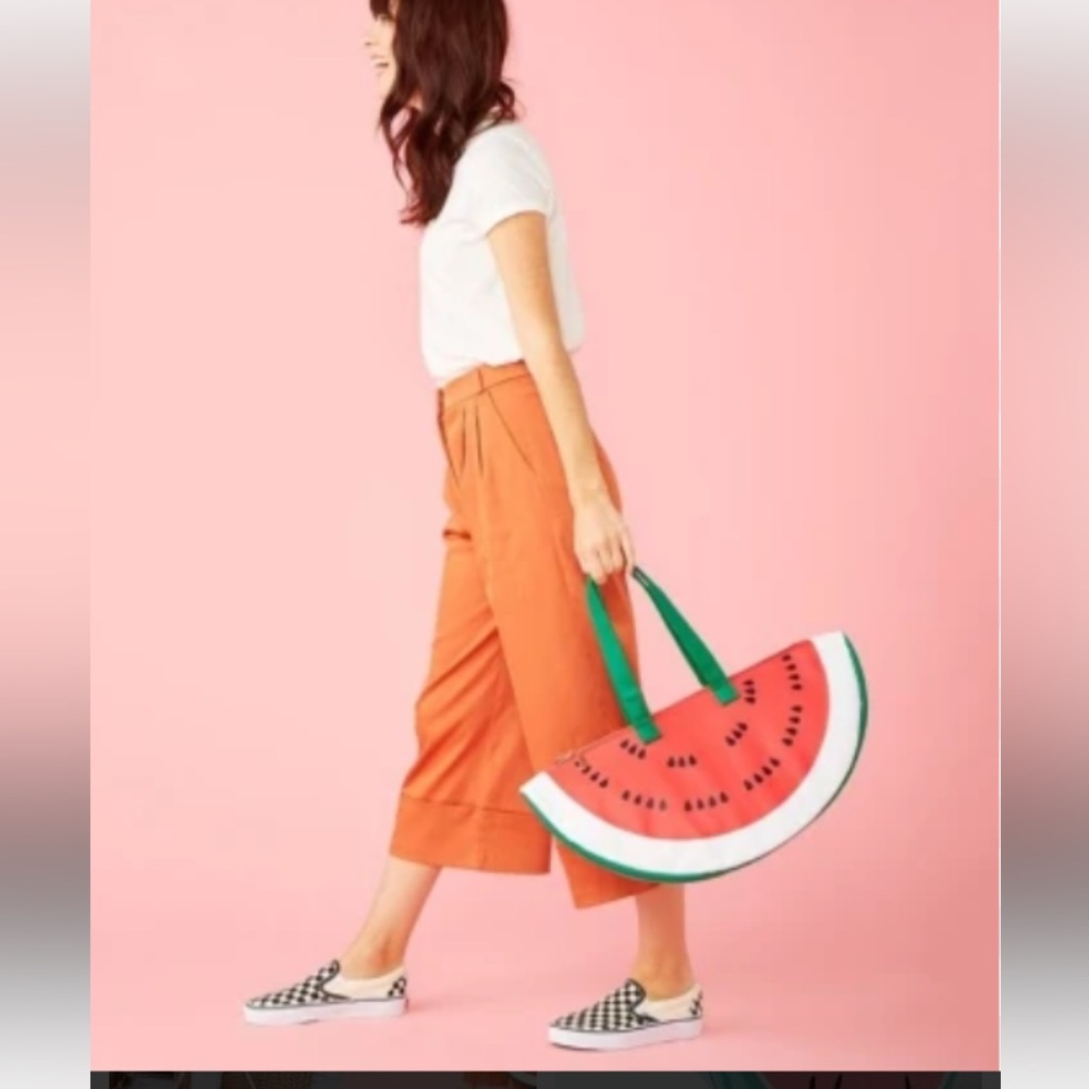 ban.do Watermelon Cooler Bag with Green and Red Design